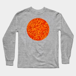 Alphabet Pasta in Red Tomato Sauce Circle Photograph Long Sleeve T-Shirt